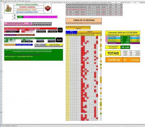 More information about "[versão 1.0] LOTOFÁCIL LF PLANILHA MÁGICA COELHO DOIDÃO 6FIXAS"