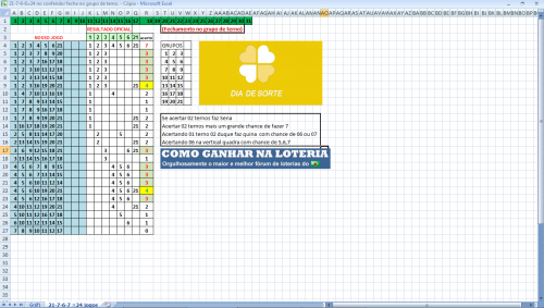 More information about "Planilha (Dia De Sorte) para ganhar prêmios de montão!"