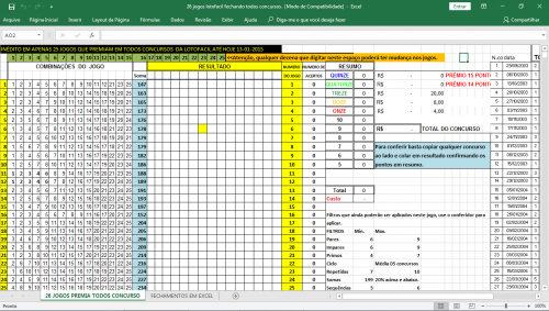 More information about "26 JOGOS QUE FECHAM TODOS OS CONCURSOS DA LOTOFÁCIL!"