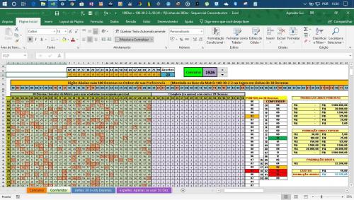 Planilha da Matriz (100ou90ou80ou75)-30-2-2 Lotomania