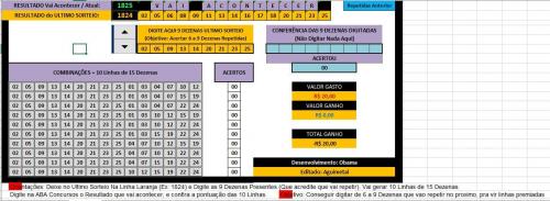 Tentando Acertar 9 Dezenas Sorteio Anterior no Proximo da Lotofacil