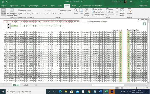 More information about "Lotomania com 33 fixas - 24 jogos"