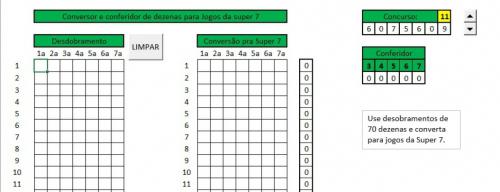 Super 7 - Conversor de Dezenas