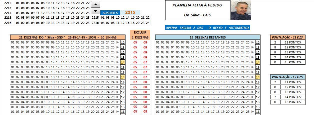 More information about "Planilha 21 para 19 Dezenas do Silva - GGS"