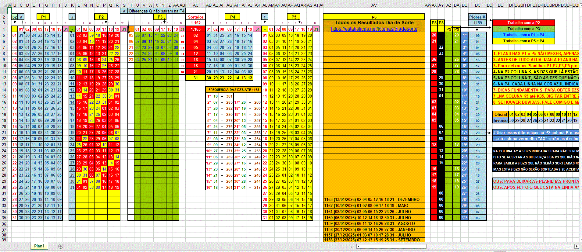 More information about "Planilha Dia de Sorte - Atualizada até 1163"