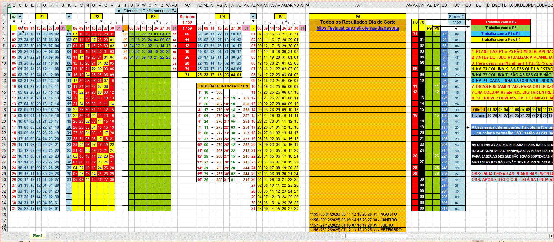 More information about "Planilha Dia de Sorte - Atualizada até 1159"