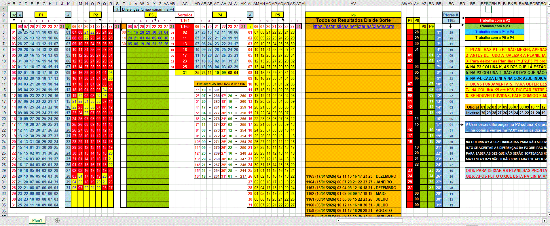 More information about "Planilha Dia de Sorte - Atualizada até 1165"