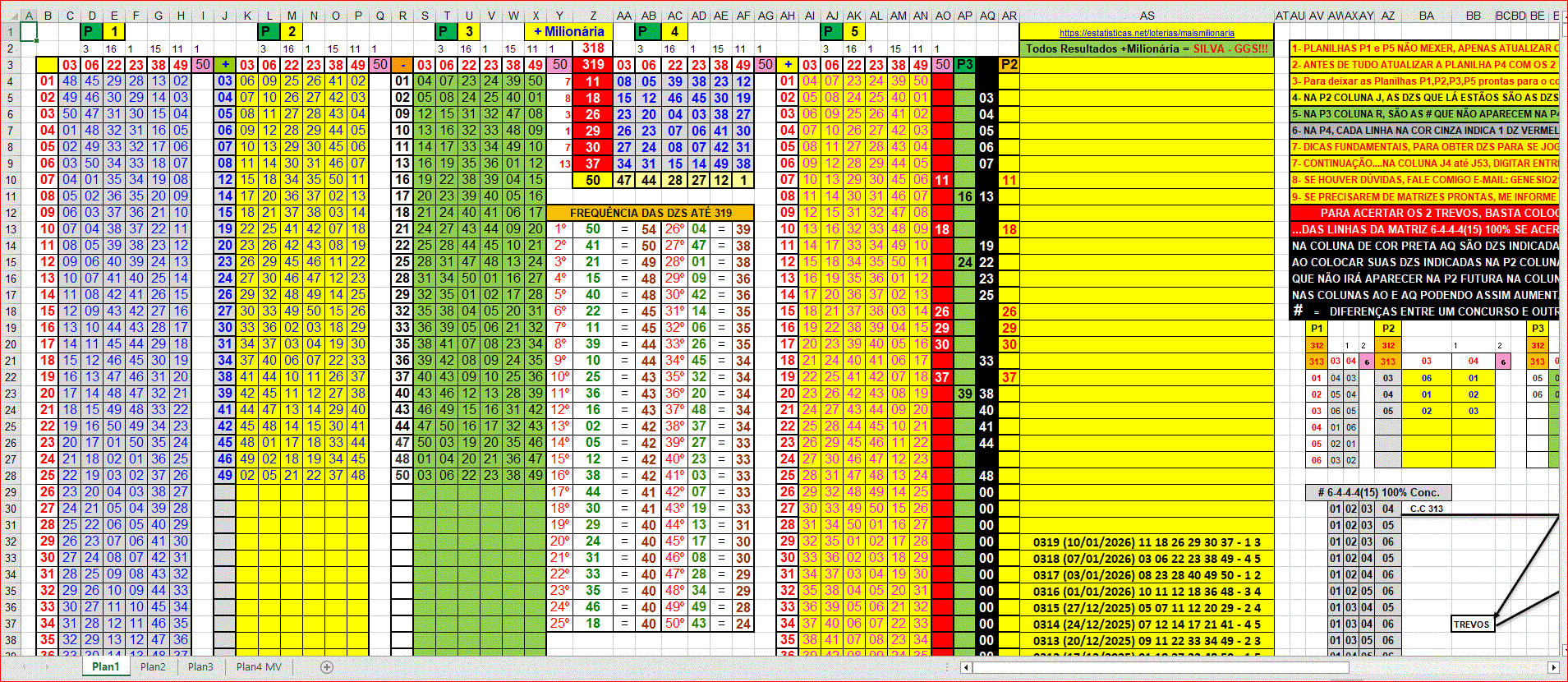 More information about "+Milionária 0319 e Dupla Sena  2911 - Atualizadas até o último concurso!!!"