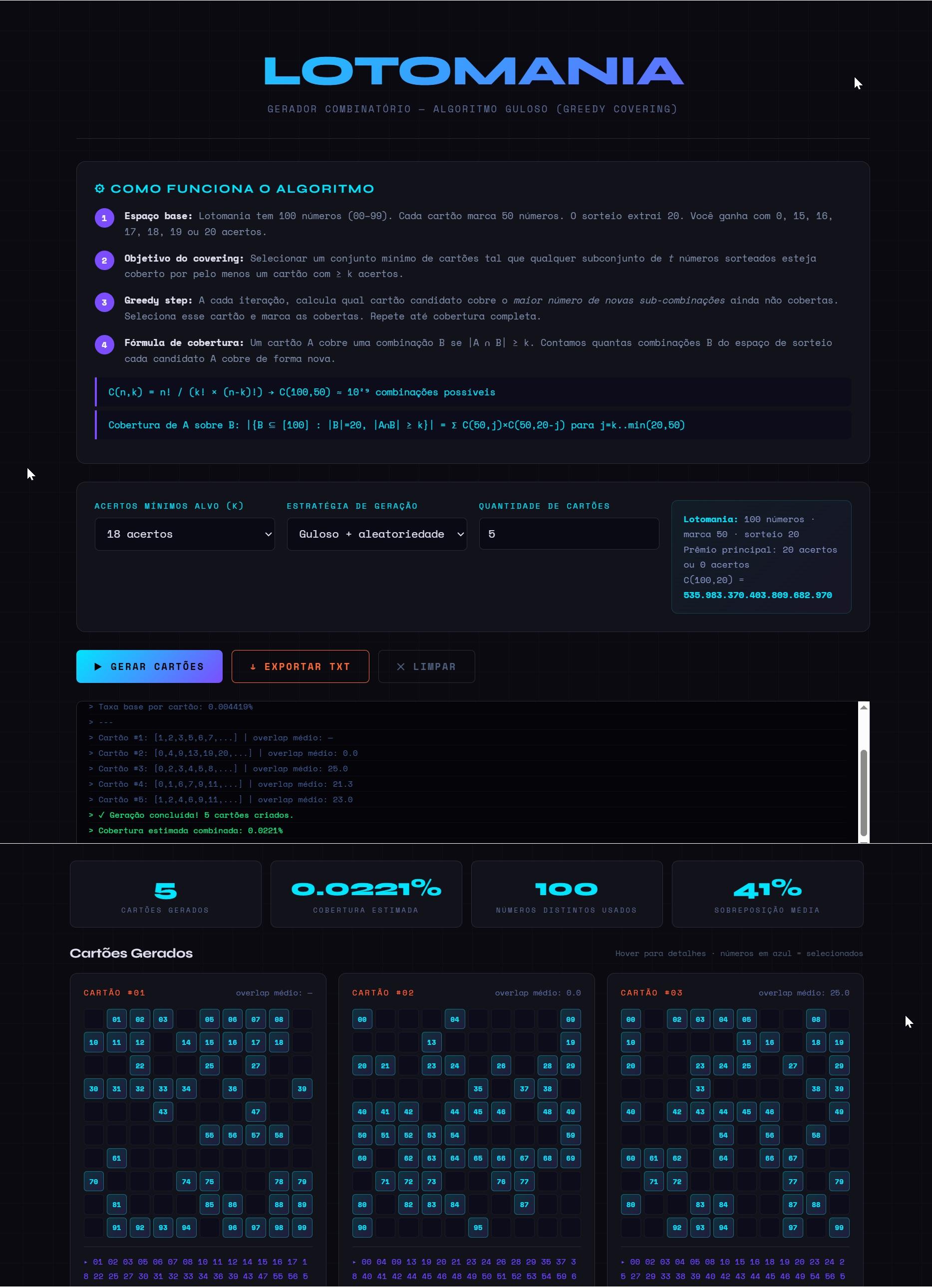 More information about "Lotomania Greedy"