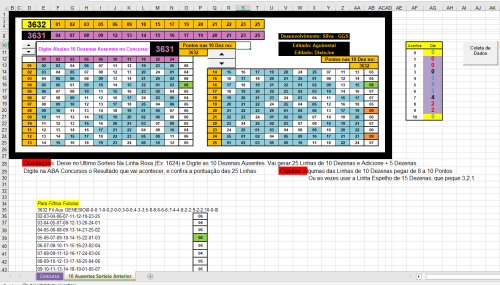 More information about "10 dzs não sorteadas do último para conseguir Linhas com 6 ou 7 ou 8 ou 9 ou 10 pontos em Linhas de 10 dzs no concurso seguinte!!! Atualizada até 3632."