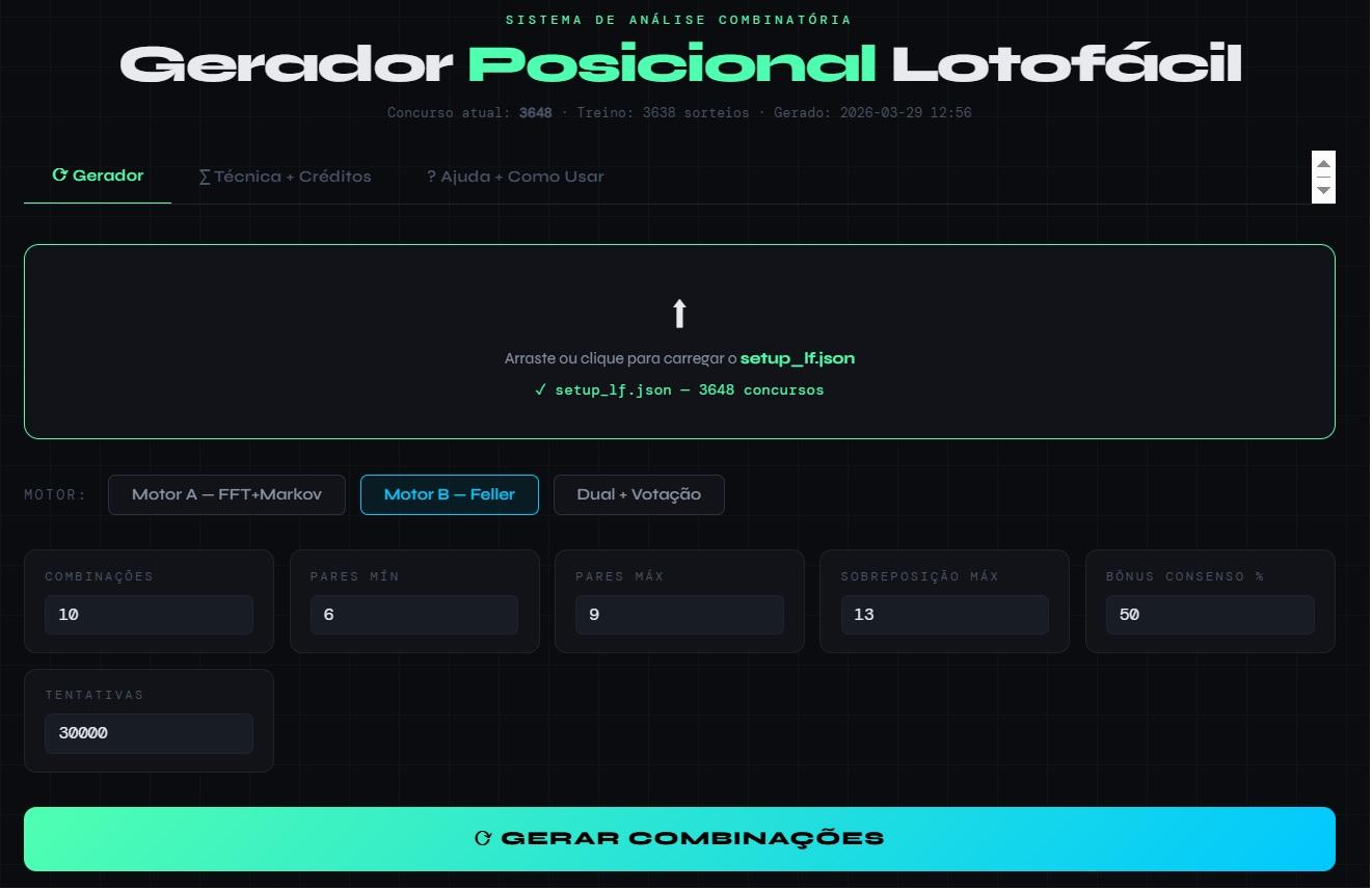 More information about "Gerador Posicional Lotofácil em Html"