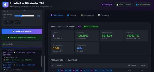 More information about "Lotofácil Otimizador TAP V"