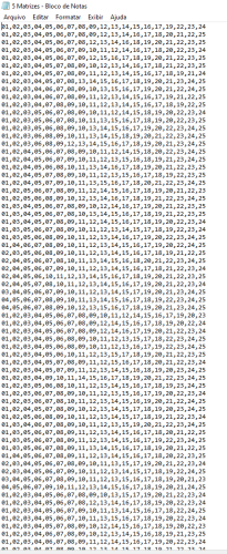 More information about "243 Linhas de 19 dzs para Loterias Alternativas concurso 3729!!!"